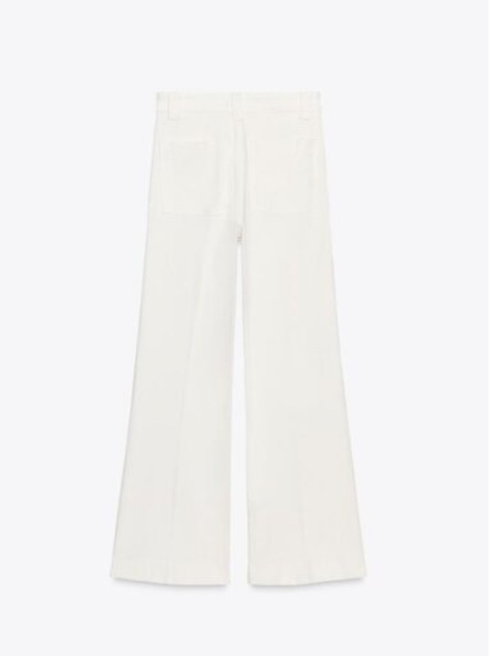 Zara NWT white high rise full length jeans 5474/052 - Picture 3 of 6